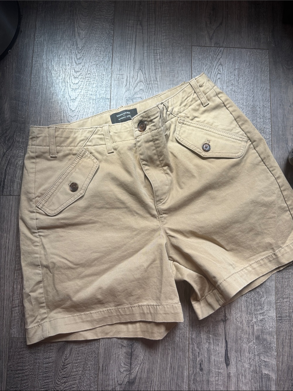 Banana Republic Khaki Utility Bermuda Shorts